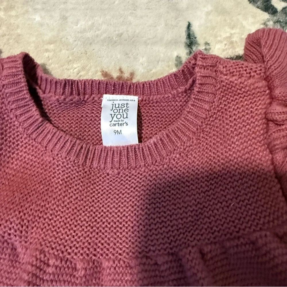 Carter's Pink Knit Baby Outfit